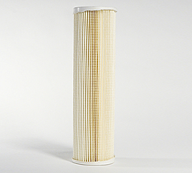 Pleated water filter cartridge