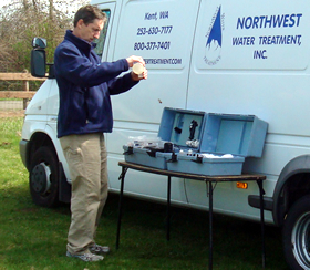 On-site well water testing and analysis